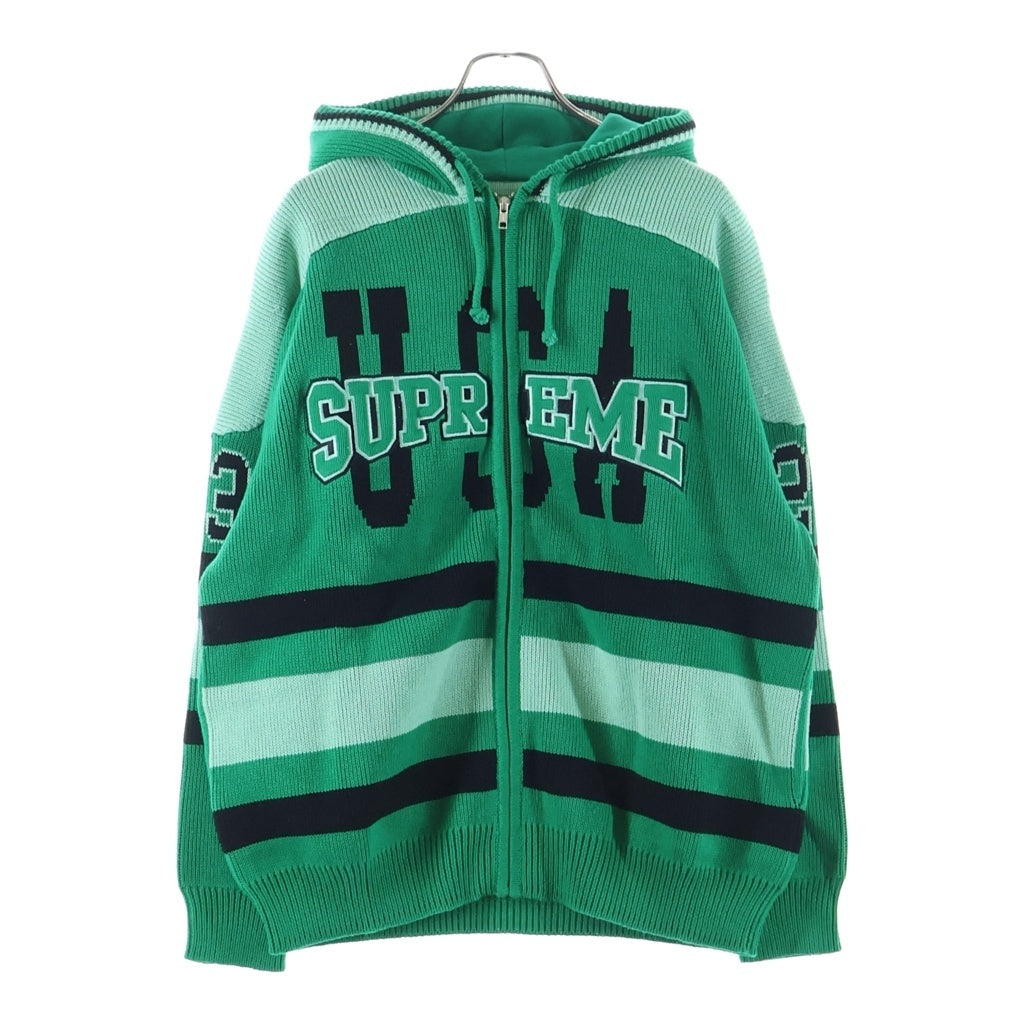 SUPREME(シュプリーム) 23AW USA Zip Up Hooded Sweater ジップアップ スウェットセーター パーカー グリーン