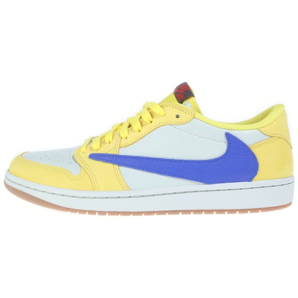 NIKE(ナイキ) ×TRAVIS SCOTT WMNS AIR JORDAN 1 RETRO LOW OG Canary トラヴィススコット ウィメンズ エアジョーダン1 ローカットスニーカー イエロー US12.5/29cm DZ4137-700