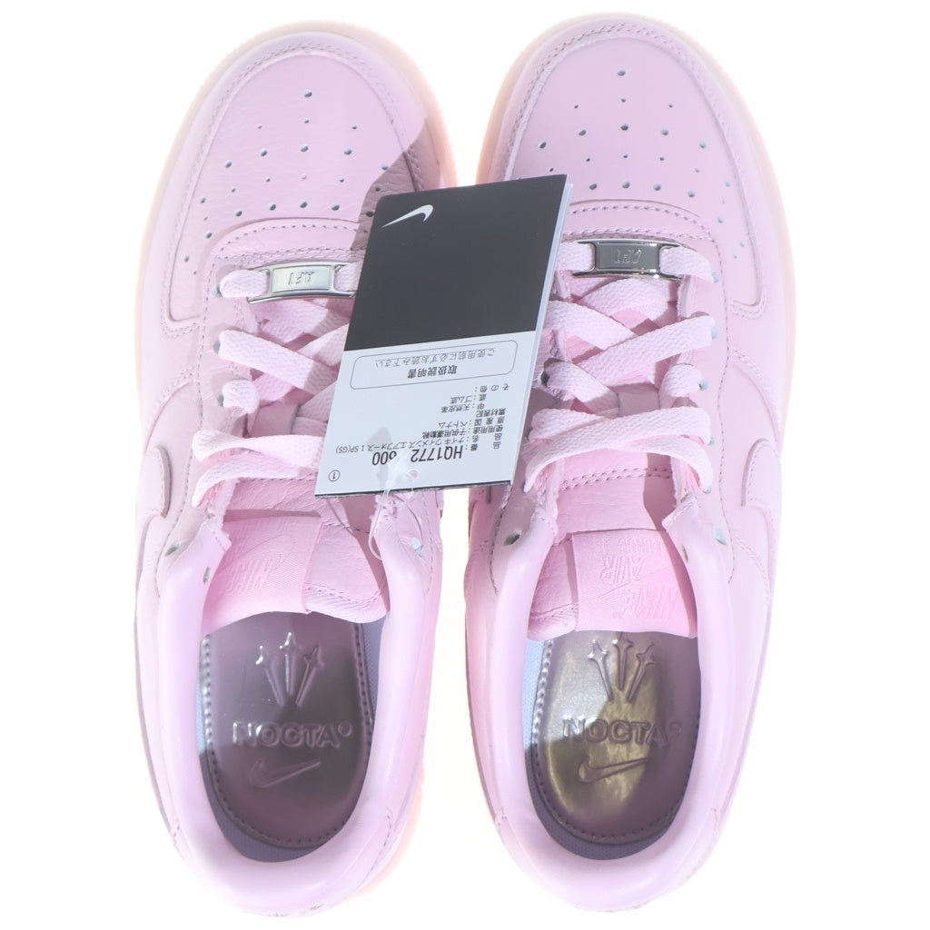 NIKE(ナイキ) ×DRAKE NOCTA AIR FORCE 1 PINK FOAM ×ドレイク ノクタ GS エアフォース1 ピンクフォーム ローカットスニーカー ピンク US4Y/23cm HQ1772-600 レディース