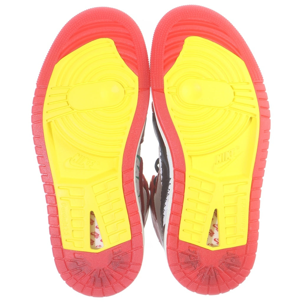 NIKE(ナイキ) ×TEYANA TAYLOR W JORDAN 1 ZM AIR CMF 2 SP テヤナ テイラー エアジョーダン1 ハイ ズーム ハイカットスニーカー レッド レディース US5.5/22.5cm FJ0604-601