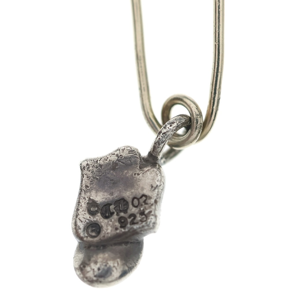 CHROME HEARTS(クロムハーツ) SAFETY PIN SM CHARM 1P LIP TONGUE 1PD セーフティピン リップアンドタンチャーム ネックレストップ 1Pダイヤ シルバー