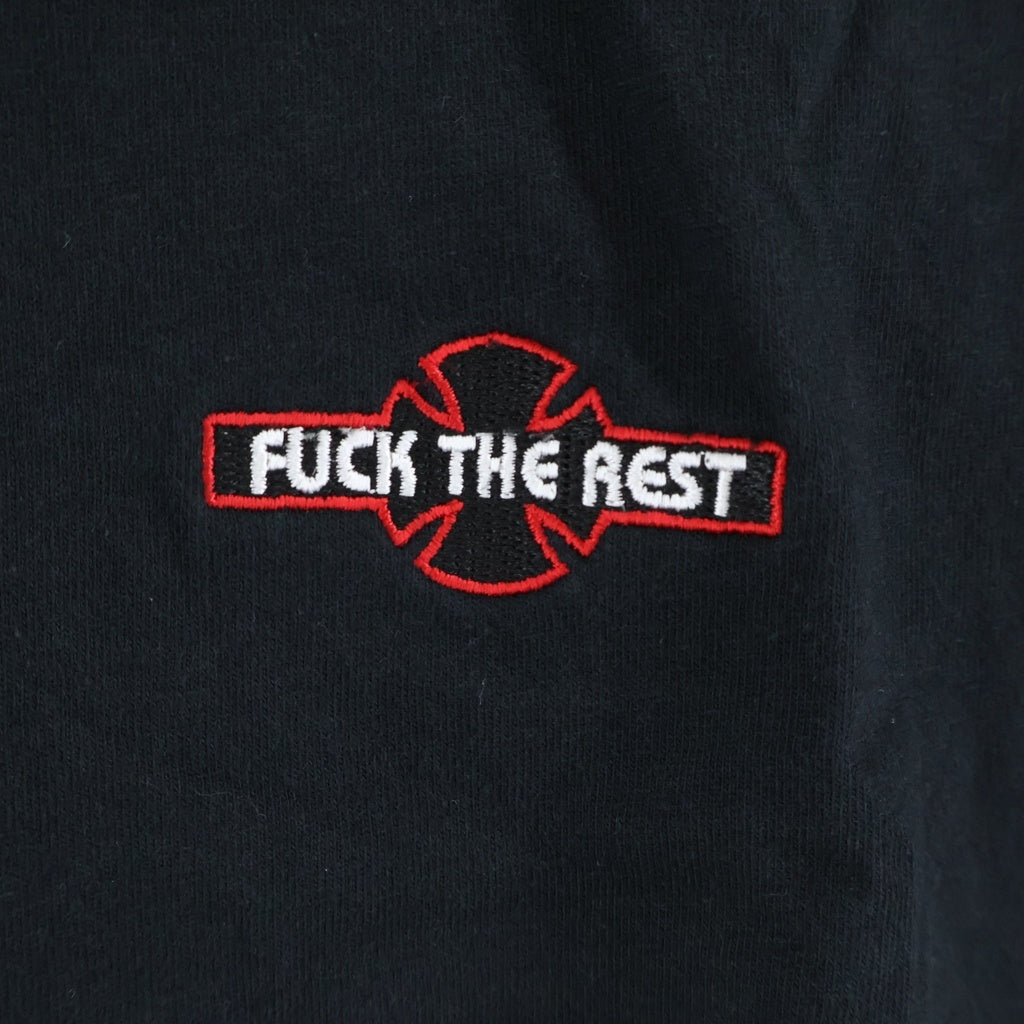 SUPREME(シュプリーム) ×Independent L/S Tee インデペンデント プリント クルーネック 長袖Tシャツ カットソー ブラック