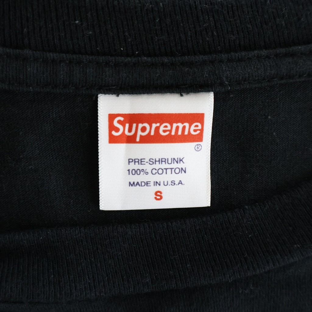 SUPREME(シュプリーム) ×Independent L/S Tee インデペンデント プリント クルーネック 長袖Tシャツ カットソー ブラック