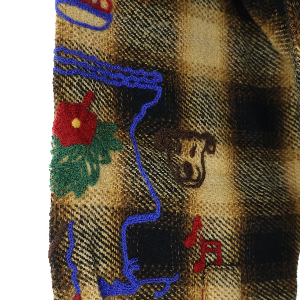 AWAKE NY(アウェイク ニューヨーク) Ombre Plaid Flannel Shirt オンブレチェック柄 フランネル長袖シャツ イエロー