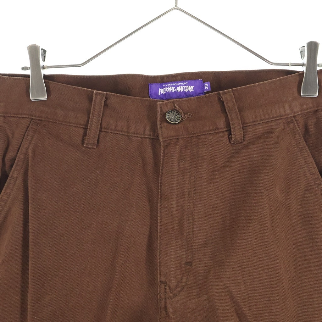 FUCKING AWESOME(ファッキンオーサム) BAGGY CARGO PASNTS バギー カーゴパンツ ブラウン