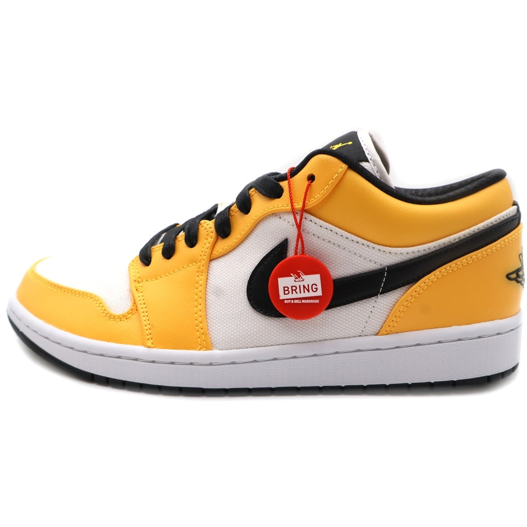 NIKE(ナイキ) WMNS AIR JORDAN 1 LOW SE LASER ORANGE BLACK ウィメンス エアジョーダン1 SE ローカットスニーカー ホワイト/イエロー US W11.5/28.5cm