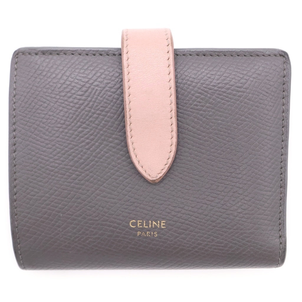 CELINE(セリーヌ) スモール ストラップウォレット 2つ折り財布 レディース グレー