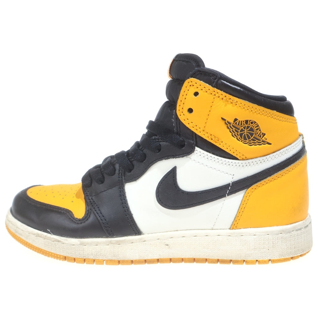 NIKE(ナイキ) GS AIR JORDAN 1 RETRO HIGH OG TAXI ウィメンズ ジョーダン1 レトロ タクシー ハイカットスニーカー イエロー US6Y/24cm レディース 575441-711