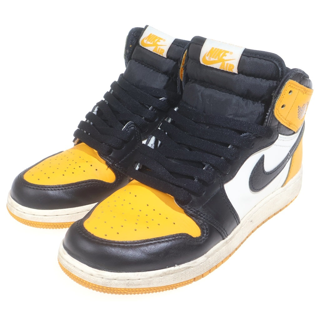 NIKE(ナイキ) GS AIR JORDAN 1 RETRO HIGH OG TAXI ウィメンズ ジョーダン1 レトロ タクシー ハイカットスニーカー イエロー US6Y/24cm レディース 575441-711