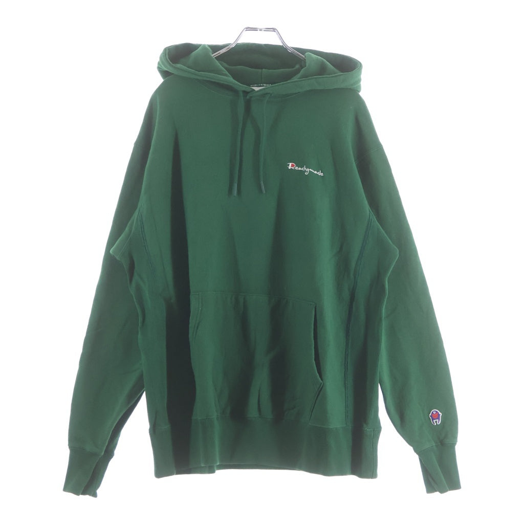 READY MADE(レディメイド) 21SS PIONCHAM HOODIE 刺繍ロゴ スウェットプルオーバーパーカー グリーン RE-CO-GR-00-00-118 レディース