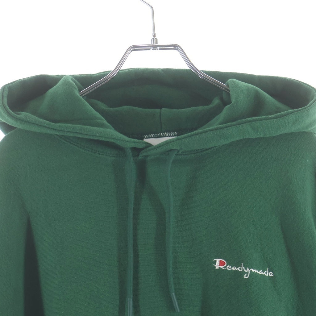 READY MADE(レディメイド) 21SS PIONCHAM HOODIE 刺繍ロゴ スウェットプルオーバーパーカー グリーン RE-CO-GR-00-00-118 レディース