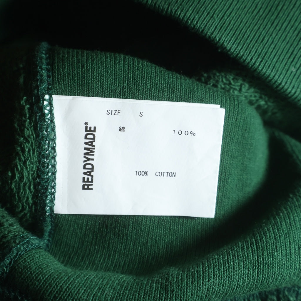 READY MADE(レディメイド) 21SS PIONCHAM HOODIE 刺繍ロゴ スウェットプルオーバーパーカー グリーン RE-CO-GR-00-00-118 レディース
