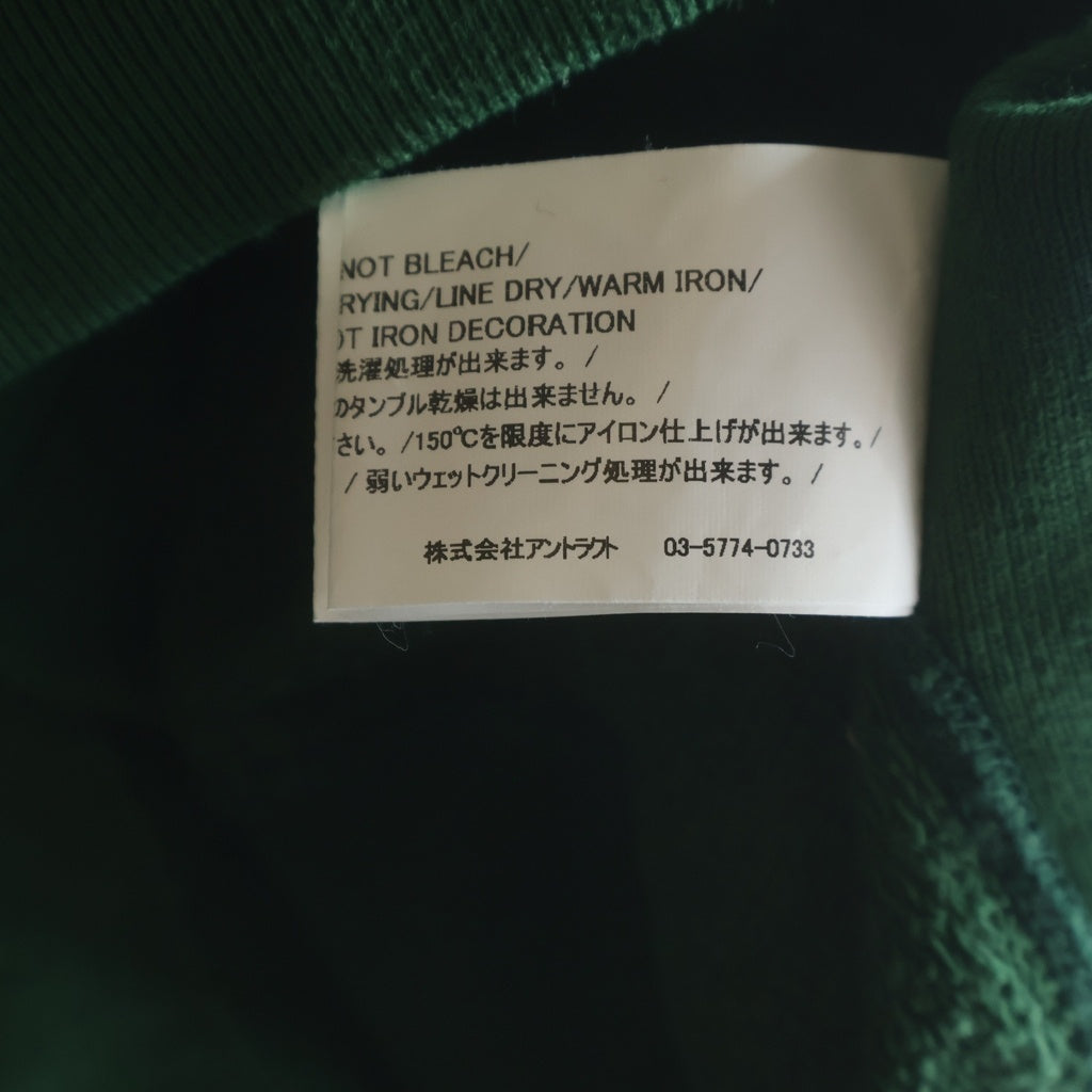 READY MADE(レディメイド) 21SS PIONCHAM HOODIE 刺繍ロゴ スウェットプルオーバーパーカー グリーン RE-CO-GR-00-00-118 レディース