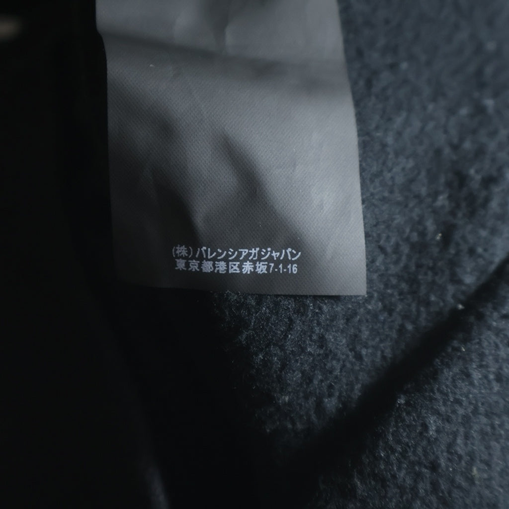 BALENCIAGA(バレンシアガ) パッチワークロゴ スウェットプルオーバーパーカー レディース ブラック 518250 TAV50