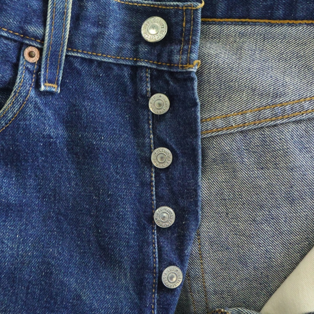 Levi's(リーバイス) 90'S 501 復刻 BIG E ボタン裏刻印555 バレンシア工場 デニムパンツ インディゴ 73043-3