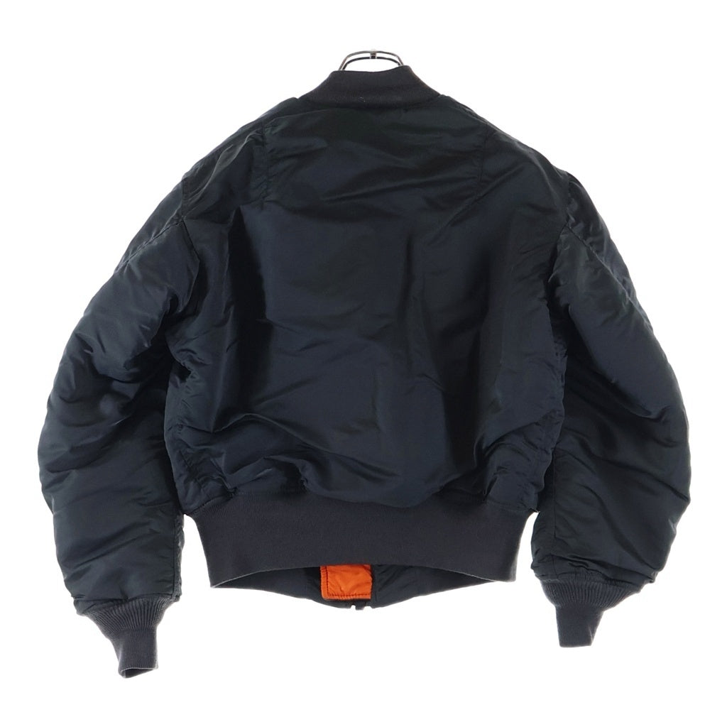 ALPHA INDUSTRIES(アルファ インダストリーズ) 90'S MIL-J-8279D MA-1 フライトジャケット 1968年復刻 SCOVILLジップ USA製 ブラック