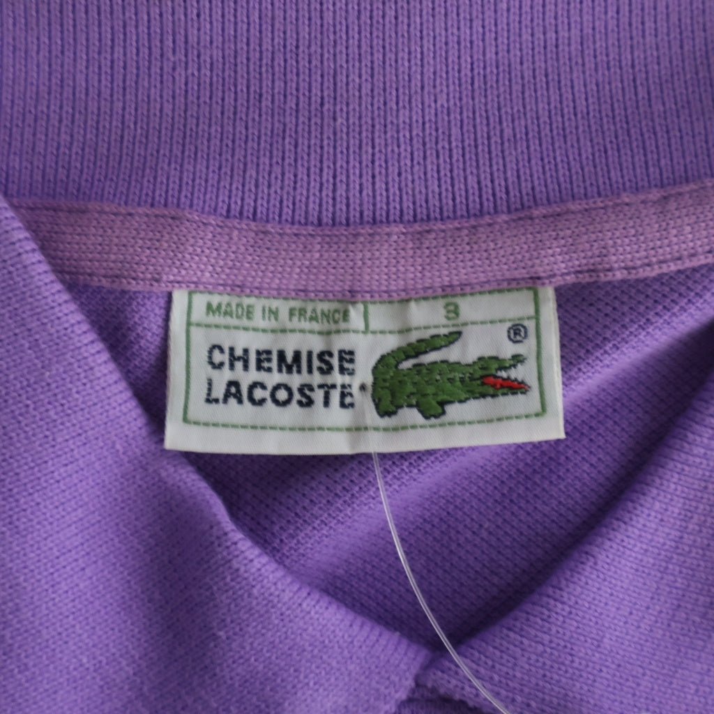 LACOSTE(ラコステ) 80'S デッドストック フランス製 半袖ポロシャツ パープル L1212