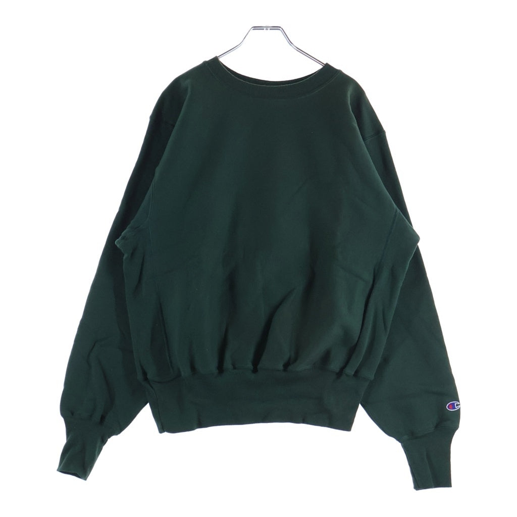 CHAMPION(チャンピオン) 90'S デッドストック リバースウィーブ スウェットシャツ トレーナー 目無し トリコ刺繍タグ メキシコ製 グリーン C5-8888