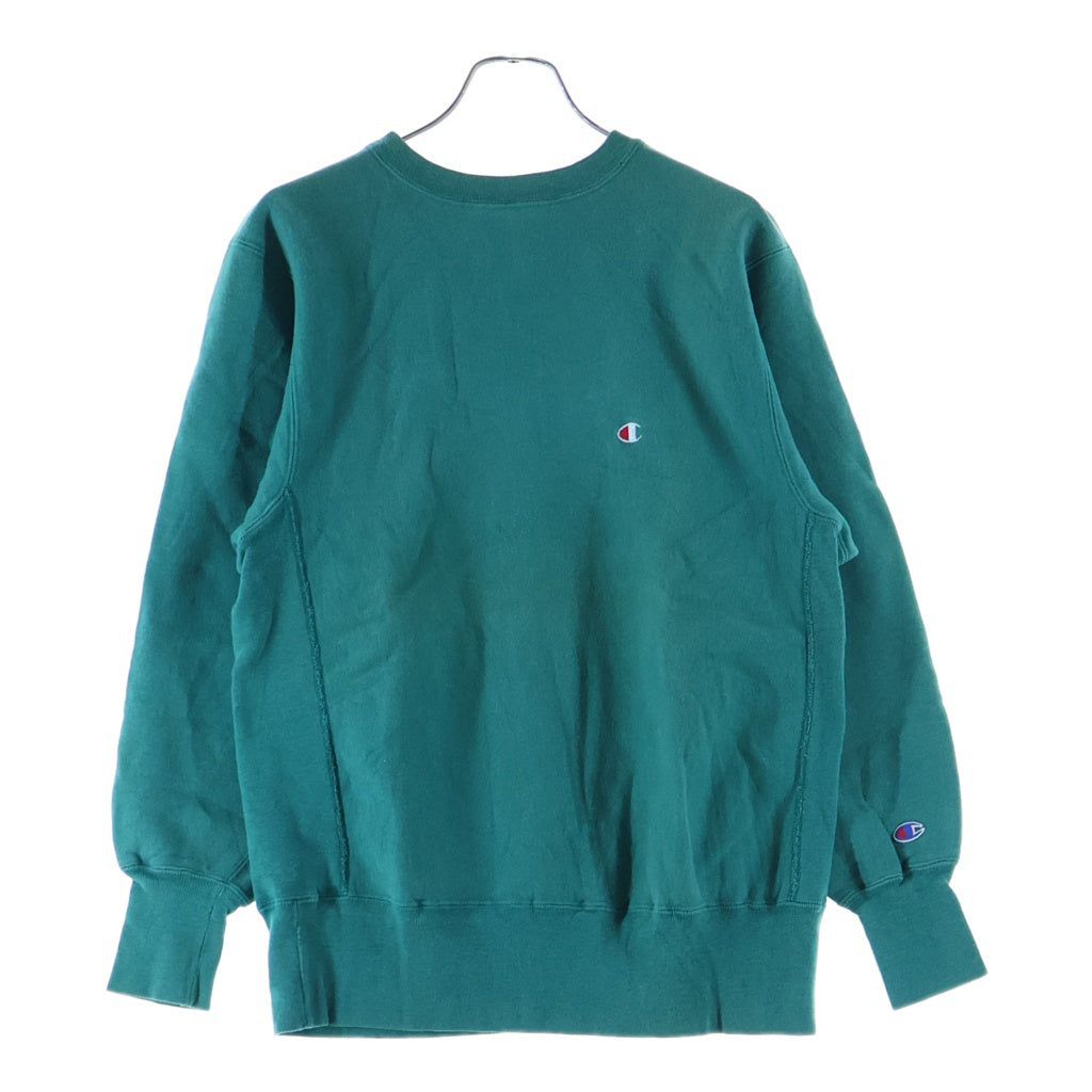 CHAMPION(チャンピオン) 90'S リバースウィーブ スウェットクルーネックシャツ トレーナー 目有り トリコ刺繍タグ USA製 グリーン