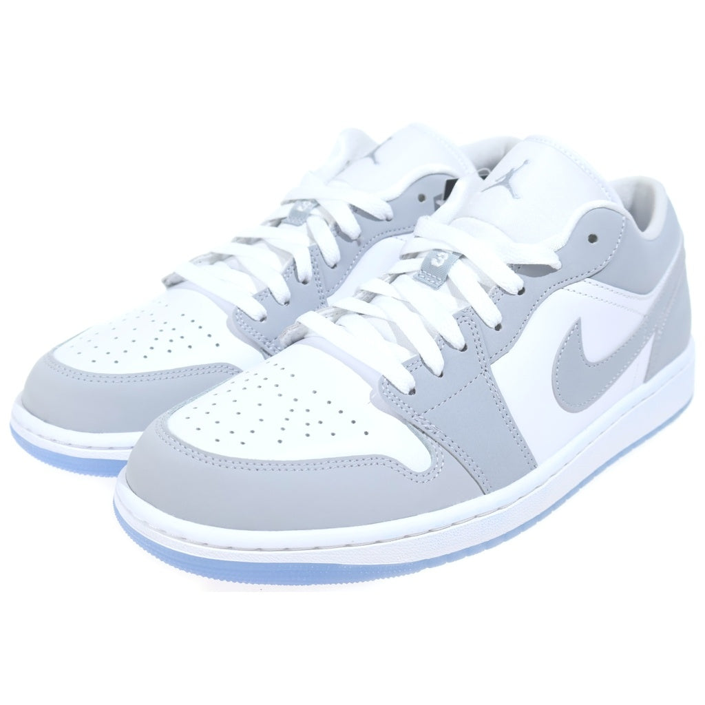 NIKE(ナイキ) WMNS AIR JORDAN 1 LOW WOLF GREY DC0774-105 ウィメンズ エアジョーダン1 ローカットスニーカー ホワイト/グレー US W12/29cm レディース