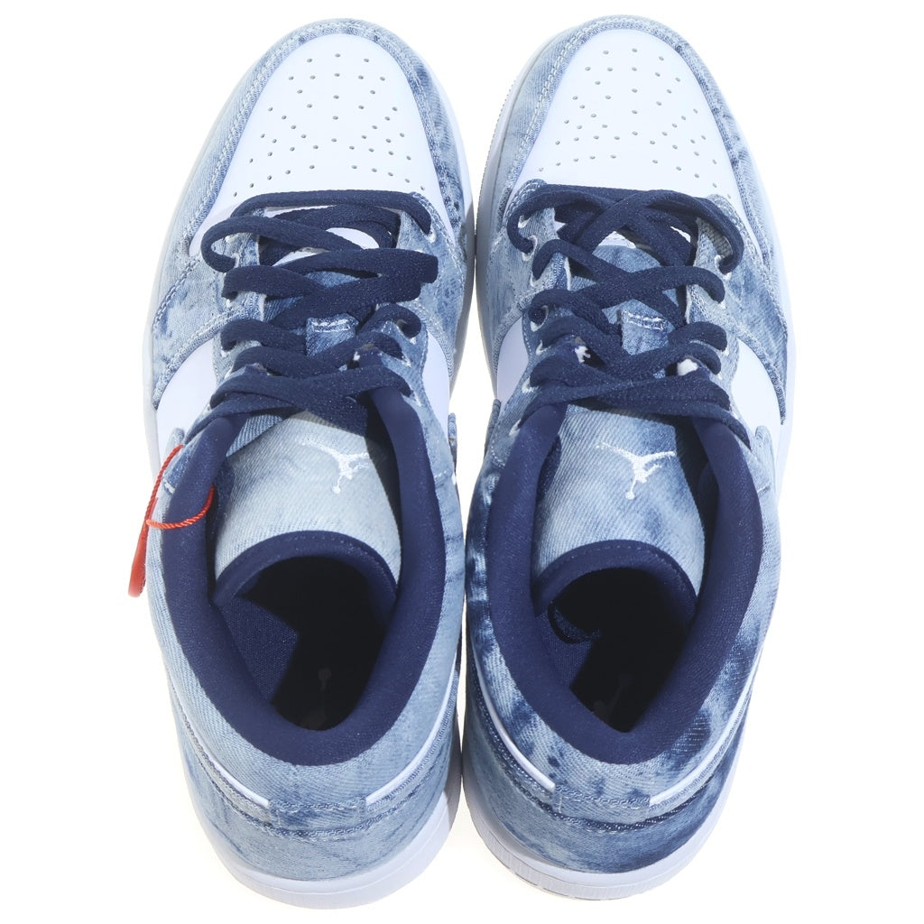 NIKE(ナイキ) AIR JORDAN 1 LOW SE WASHED DENIM CZ8455-100 エアジョーダン1 SE ウォッシュドデニム ローカットスニーカー インディゴ/ホワイト US10.5/28.5cm