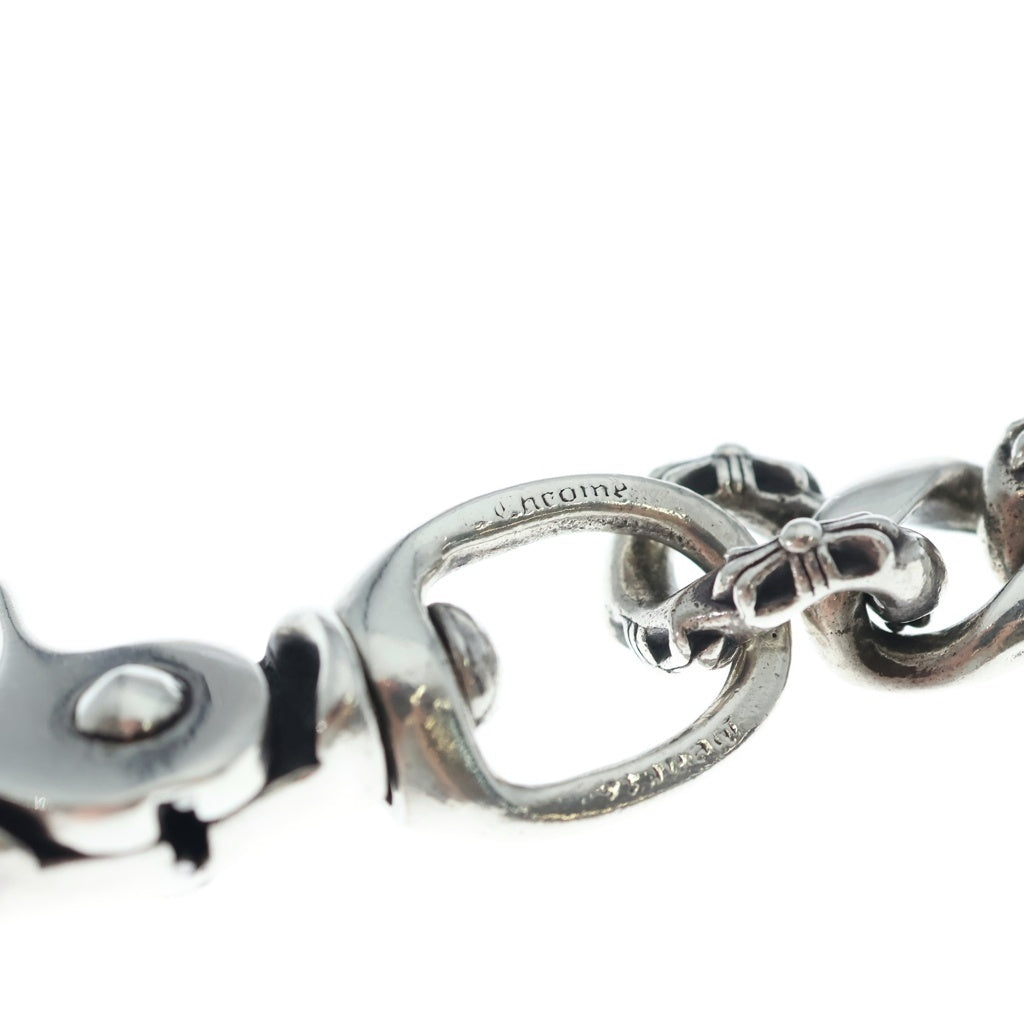 CHROME HEARTS(クロムハーツ) OLD FANCY EX LONG-S/1クリップエクストラロングファンシー ウォレットチェーン シルバー