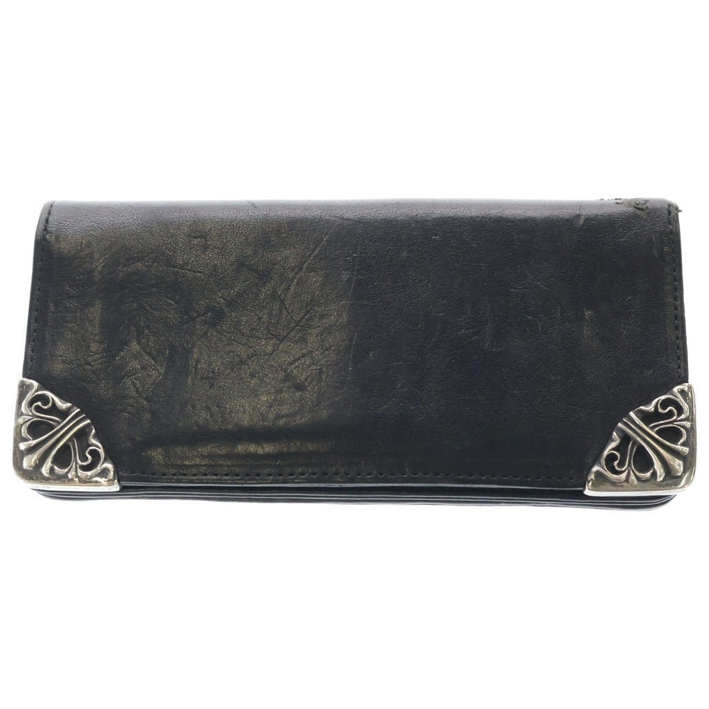 CHROME HEARTS(クロムハーツ) LNG SNGL FLD TIPS シングルフォールド レザーウォレット 財布 ブラック BCA380