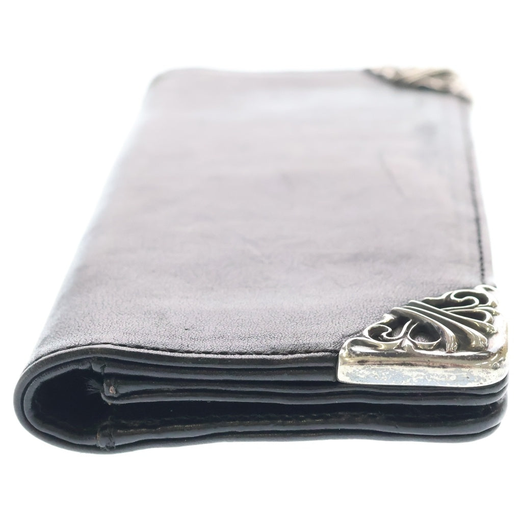 CHROME HEARTS(クロムハーツ) LNG SNGL FLD TIPS シングルフォールド レザーウォレット 財布 ブラック BCA380