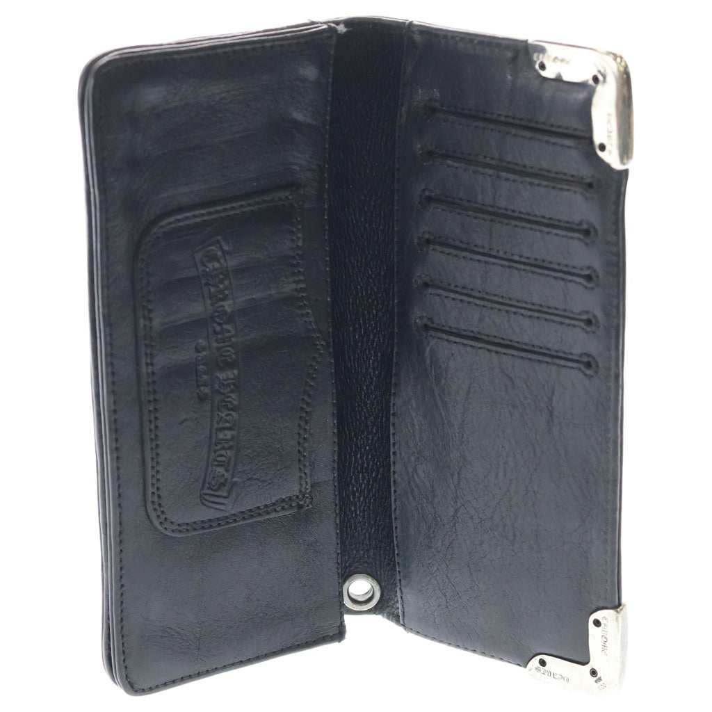 CHROME HEARTS(クロムハーツ) LNG SNGL FLD TIPS シングルフォールド レザーウォレット 財布 ブラック BCA380