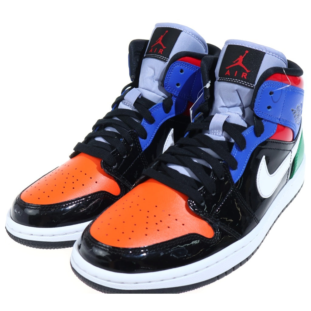 NIKE(ナイキ) WMNS AIR JORDAN 1 MID Multi Patent CV5276-001 ウィメンズ エアジョーダン1 ミッド マルチパテント マルチ US10/27cm