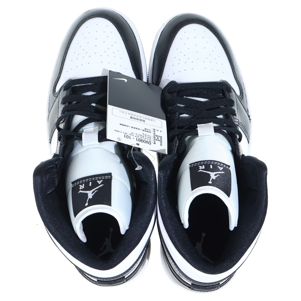 NIKE(ナイキ) WMNS AIR JORDAN 1 MID DV0991-101 ウィメンズ エアジョーダン1 ミッド ブラック/ホワイト US10.5/27.5cm