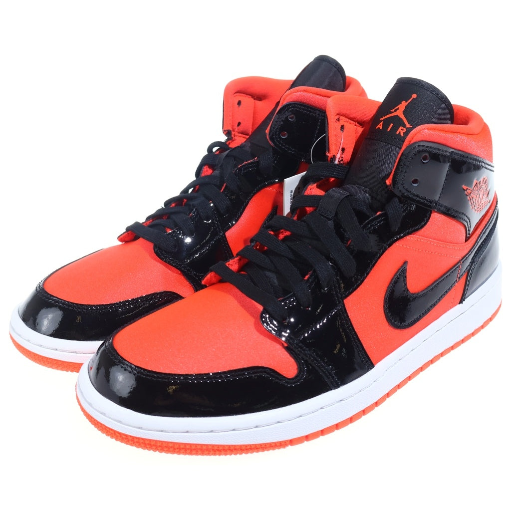 NIKE(ナイキ) WMNS AIR JORDAN 1 MID BQ6472-600 エアジョーダン 1 ミッド ミドルカットスニーカーシューズ ブラック/レッド US10/27cm