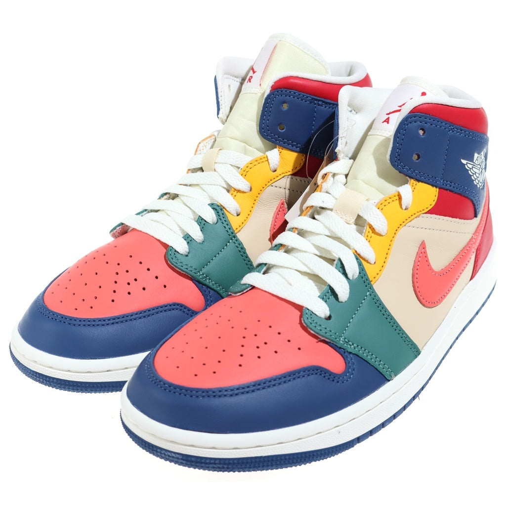 NIKE(ナイキ) WMNS AIR JORDAN 1 MID SE Multi Color DN3738-400 エアジョーダン 1 ミッド ミドルカットスニーカーシューズ マルチカラー US10.5/27.5cm