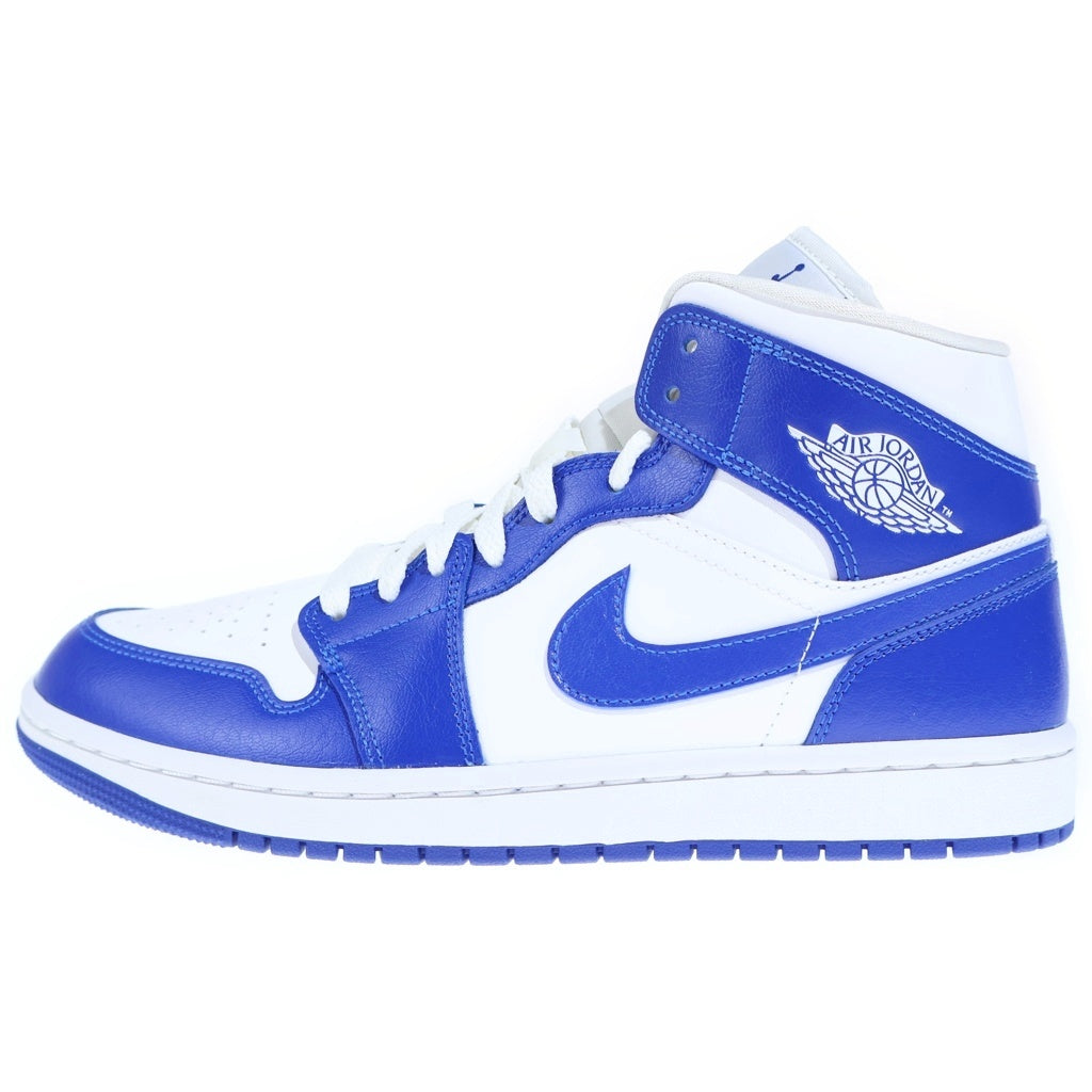 NIKE(ナイキ) WMNS AIR JORDAN 1 MID Kentucky Blue BQ6472-104 エアジョーダン 1 ミッド ケンタッキー ミドルカットスニーカーシューズ ブルー/ホワイト US10/27cm