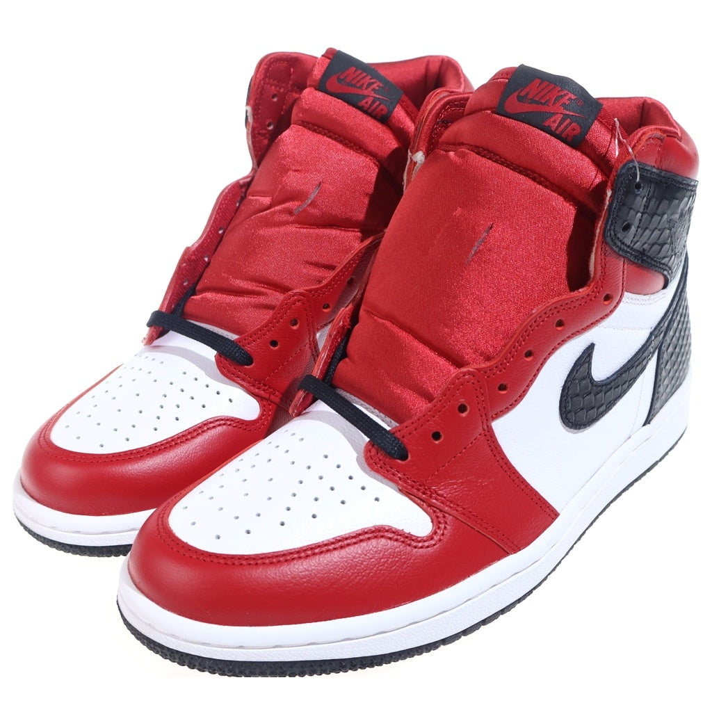 NIKE(ナイキ) WMNS AIR JORDAN 1 HIGH OG SATIN RED CD0461-601 ウィメンズ エアジョーダン1 ハイカットスニーカー サテンレッド US10/27cm