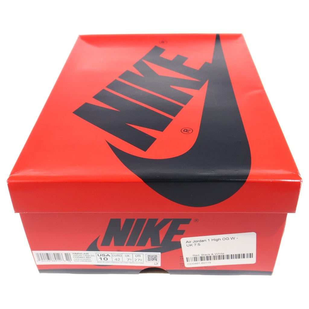 NIKE(ナイキ) WMNS AIR JORDAN 1 HIGH OG SATIN RED CD0461-601 ウィメンズ エアジョーダン1 ハイカットスニーカー サテンレッド US10/27cm