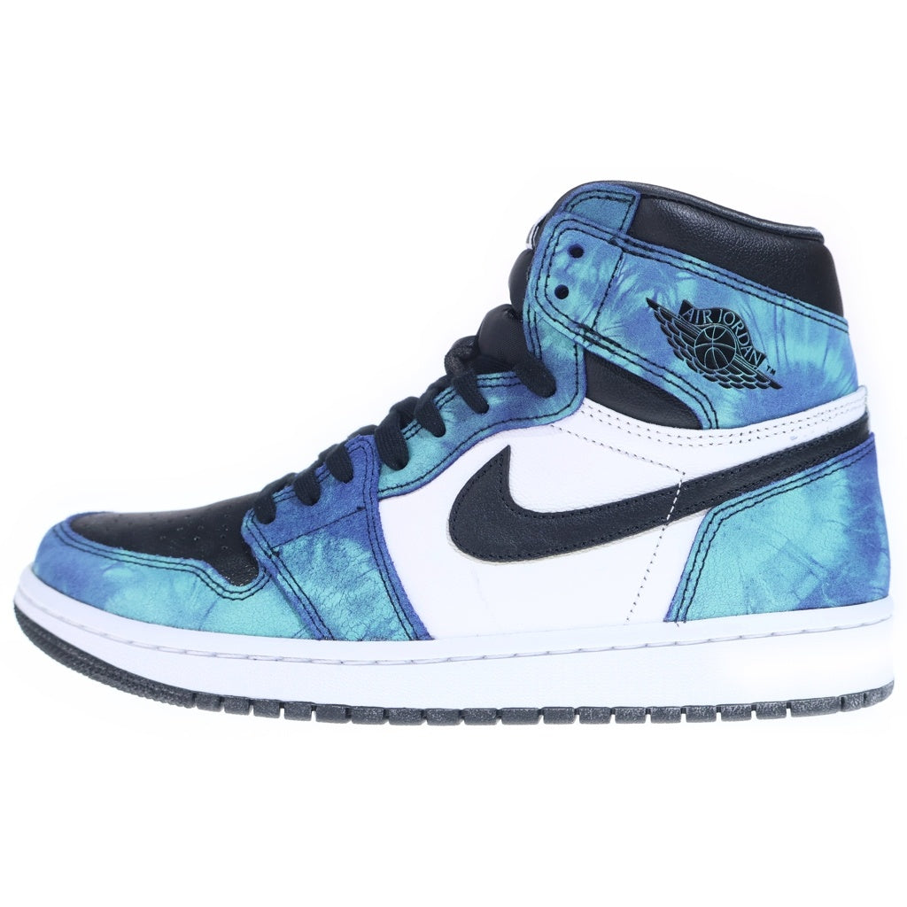 NIKE(ナイキ) WMNS AIR JORDAN 1 HIGH OG Tie-Dye CD0461-100 ウィメンズ エアジョーダン 1 ハイ タイダイ ハイカットスニーカーシューズ ブルー US10/27cm
