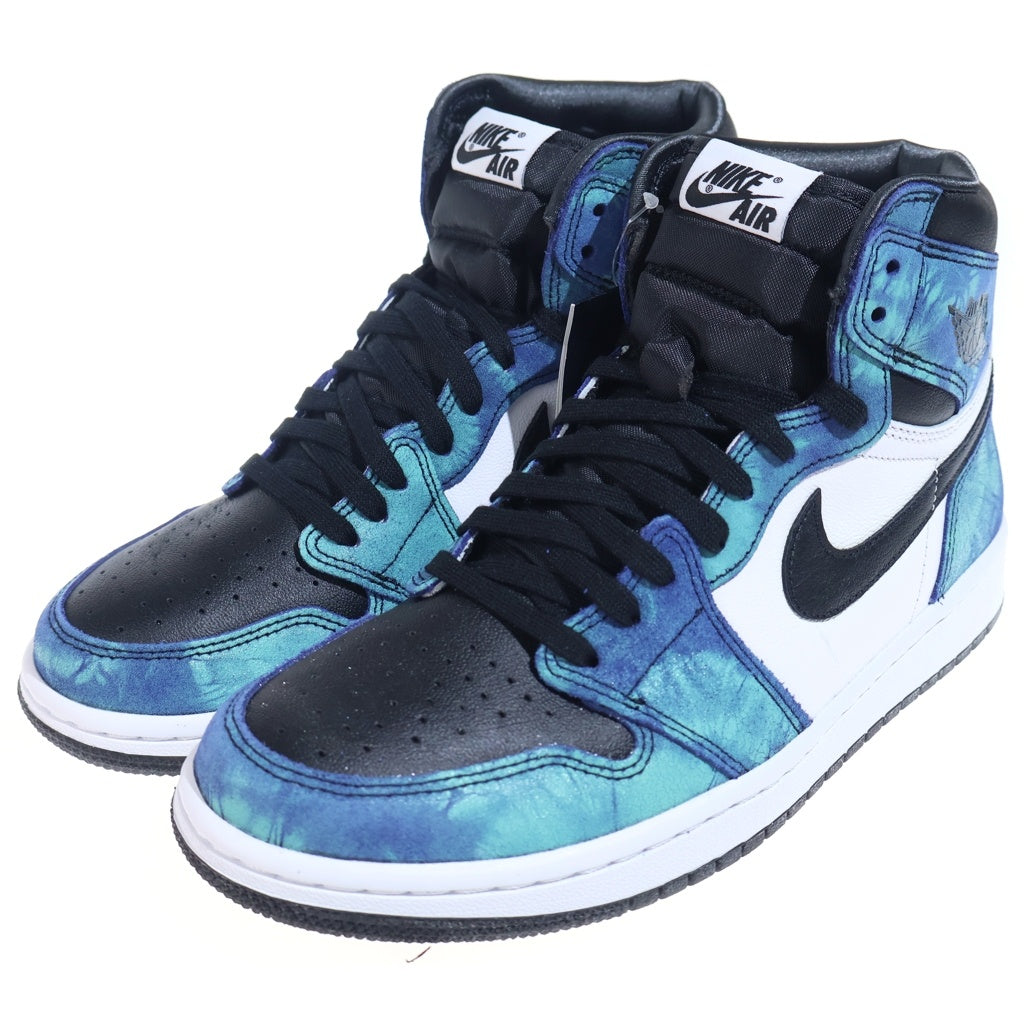 NIKE(ナイキ) WMNS AIR JORDAN 1 HIGH OG Tie-Dye CD0461-100 ウィメンズ エアジョーダン 1 ハイ タイダイ ハイカットスニーカーシューズ ブルー US10/27cm