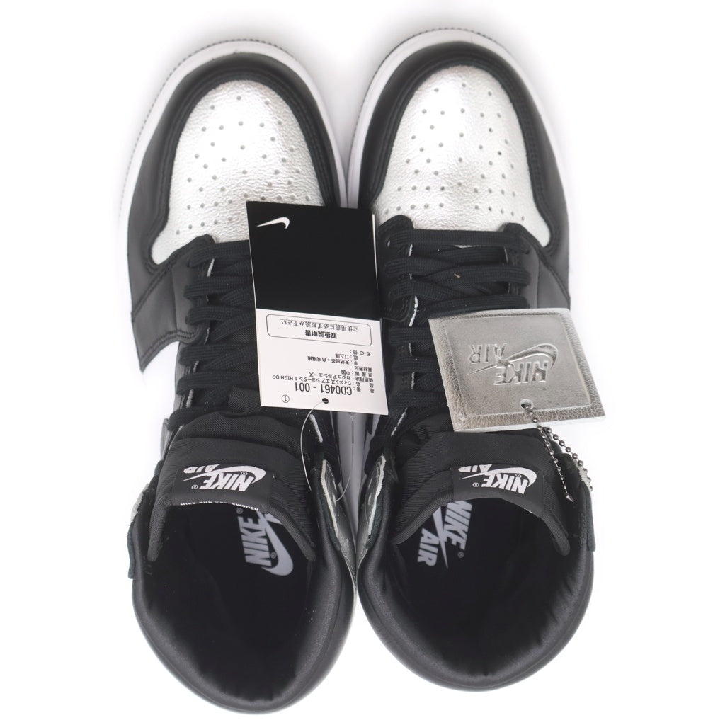 NIKE(ナイキ) WMNS AIR JORDAN 1 HIGH OG Silver Toe CD0461-001 ウィメンズ エアジョーダン 1 ハイ シルバートゥ ハイカットスニーカーシューズ シルバー/ブラック US10/27cm