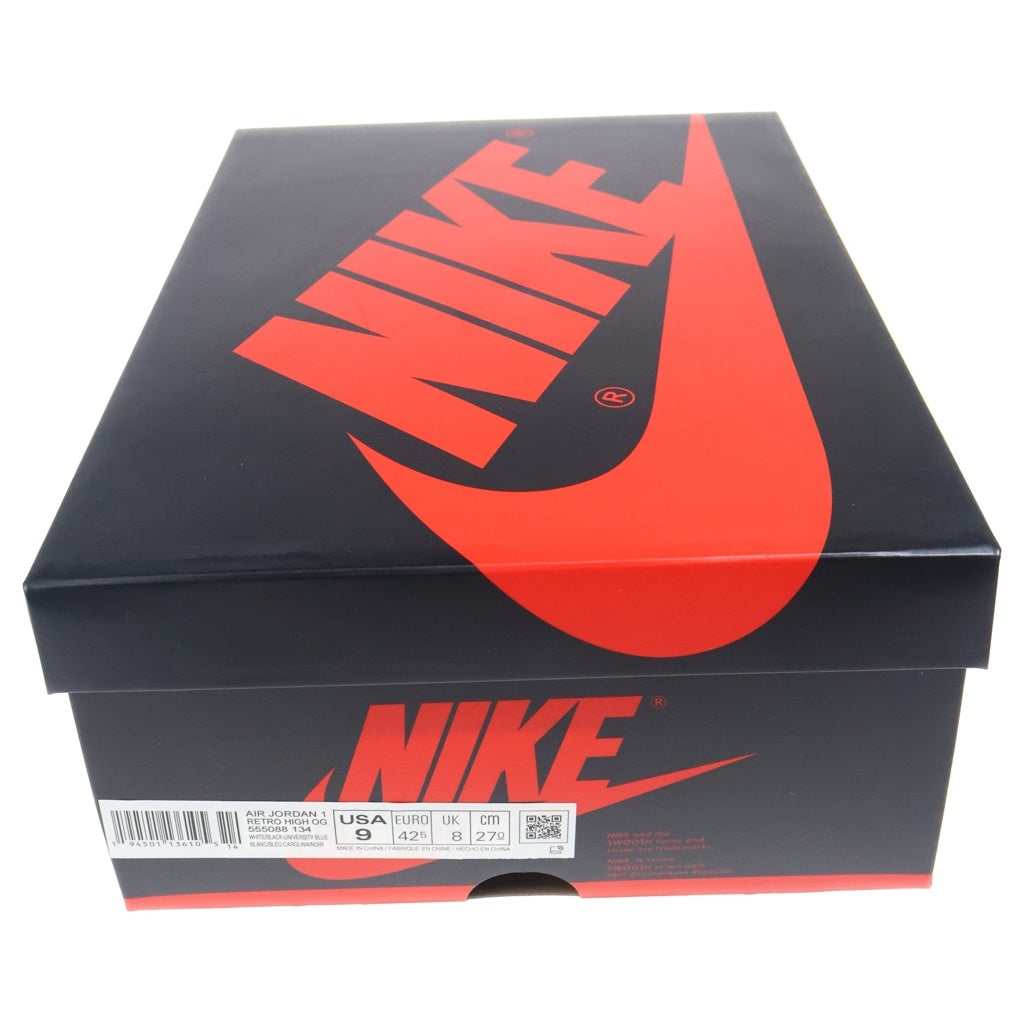 NIKE(ナイキ) AIR JORDAN 1 HIGH OG University Blue 555088-134 エアジョーダン1 ハイ ユニバーシティーブルー ハイカットスニーカーシューズ ブルー/ホワイト US9/27cm