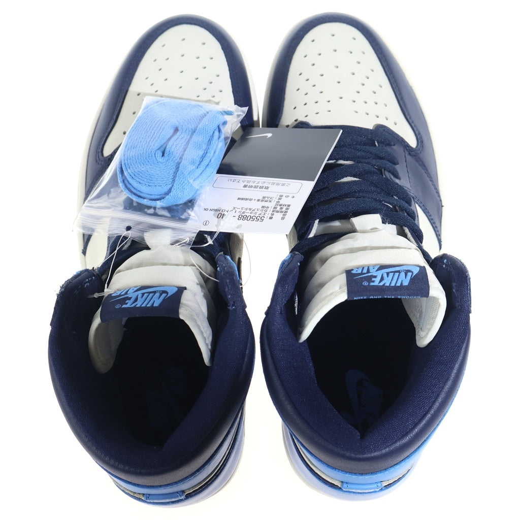 NIKE(ナイキ) AIR JORDAN 1 HIGH OG Obsidian 555088-140 エアジョーダン1 ハイ オブシディアン ハイカットスニーカーシューズ ネイビー/ブルー/ホワイト US9/27cm