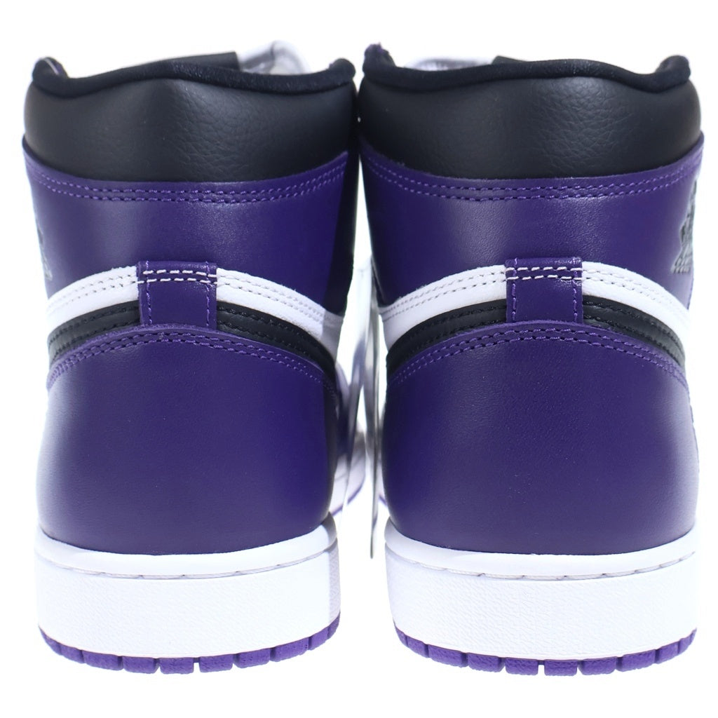 NIKE(ナイキ) AIR JORDAN 1 HIGH OG Court Purple 555088-500 エアジョーダン1 ハイ コートパープル ハイカットスニーカーシューズ パープル/ホワイト US9.5/27.5cm