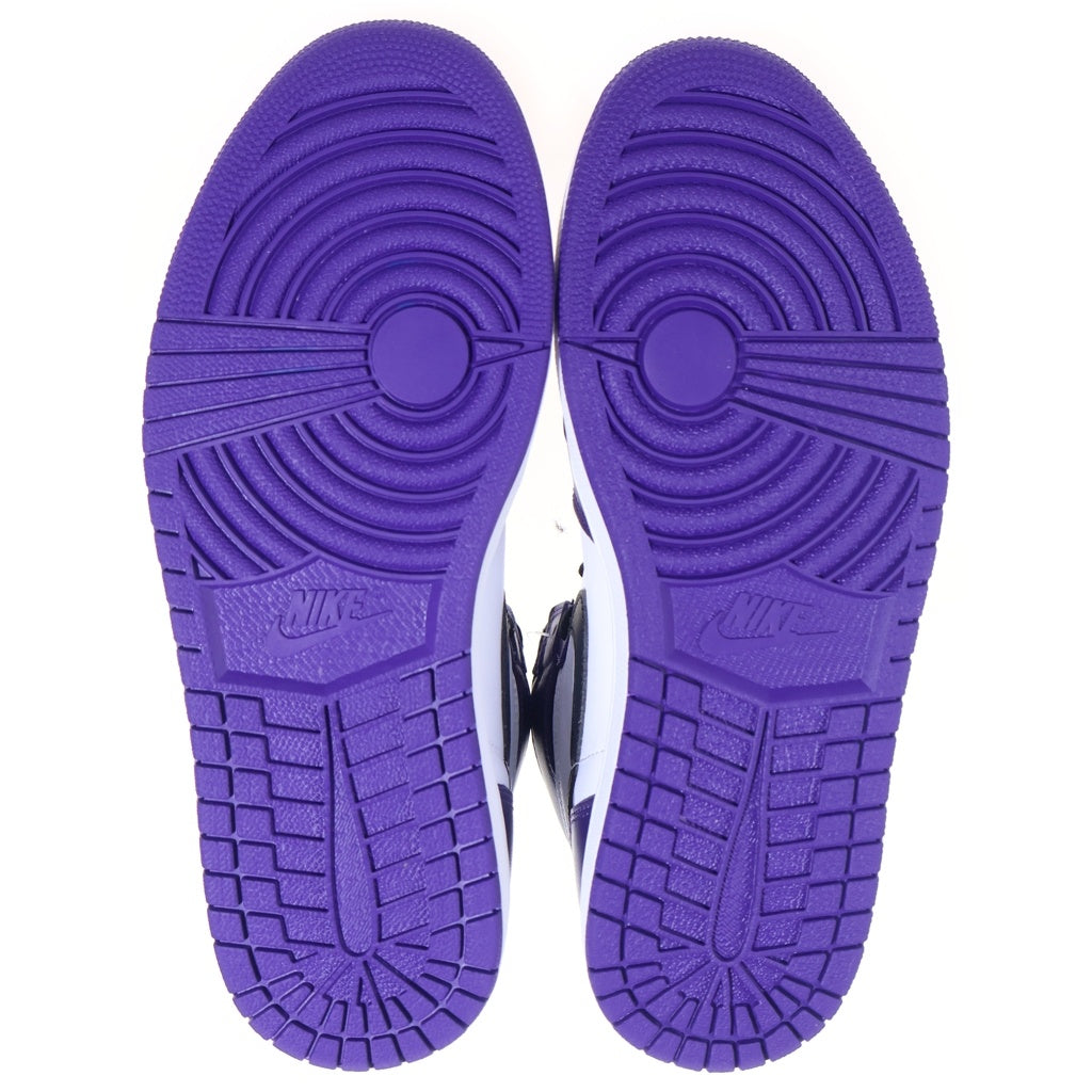 NIKE(ナイキ) AIR JORDAN 1 HIGH OG Court Purple 555088-500 エアジョーダン1 ハイ コートパープル ハイカットスニーカーシューズ パープル/ホワイト US9.5/27.5cm