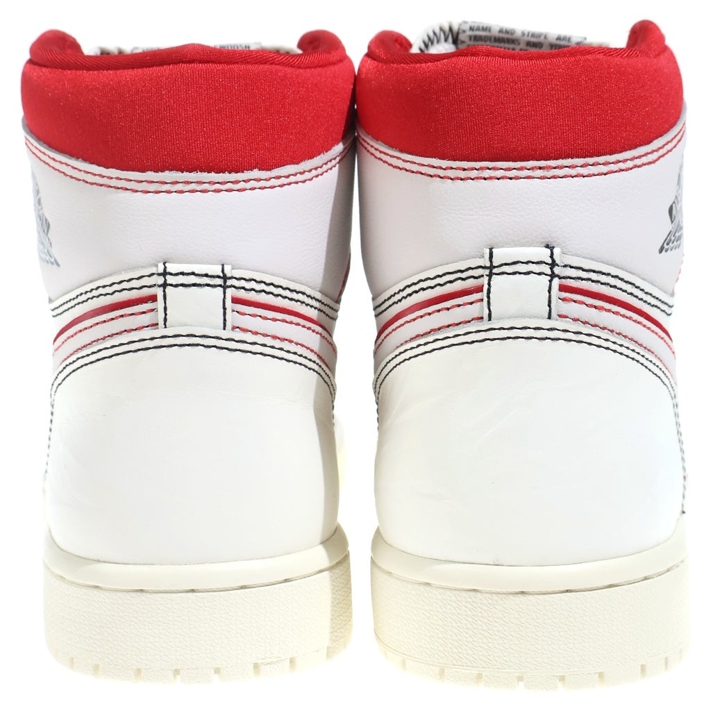 NIKE(ナイキ) AIR JORDAN 1 HIGH OG University Red 555088-160 エアジョーダン1 ハイ ユニバーシティレッド ハイカットスニーカーシューズ ホワイト/レッド US9/27cm