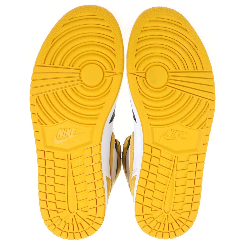 NIKE(ナイキ) AIR JORDAN 1 HIGH OG Yellow Ochre 555088-109 エアジョーダン1 ハイ イエローオークル ハイカットスニーカーシューズ イエロー/ホワイト US9.5/27.5cm