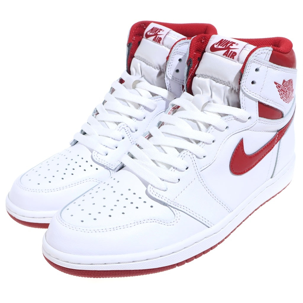NIKE(ナイキ) AIR JORDAN 1 HIGH OG Metallic Red 555088-103 エアジョーダン1 ハイ メタリックレッド ハイカットスニーカーシューズ ホワイト/レッド US10/28cm