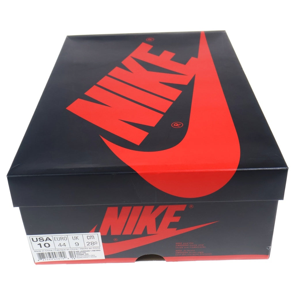 NIKE(ナイキ) AIR JORDAN 1 HIGH OG Metallic Red 555088-103 エアジョーダン1 ハイ メタリックレッド ハイカットスニーカーシューズ ホワイト/レッド US10/28cm