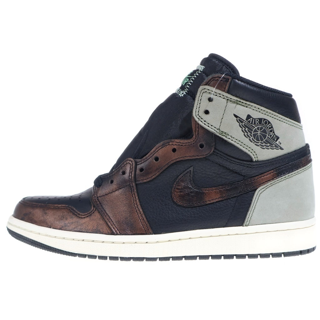NIKE(ナイキ) AIR JORDAN 1 HIGH OG Rust Shadow 555088-033 エアジョーダン1 ハイ ラストシャドウ ハイカットスニーカーシューズ ブラック/ブラウン US9/27cm