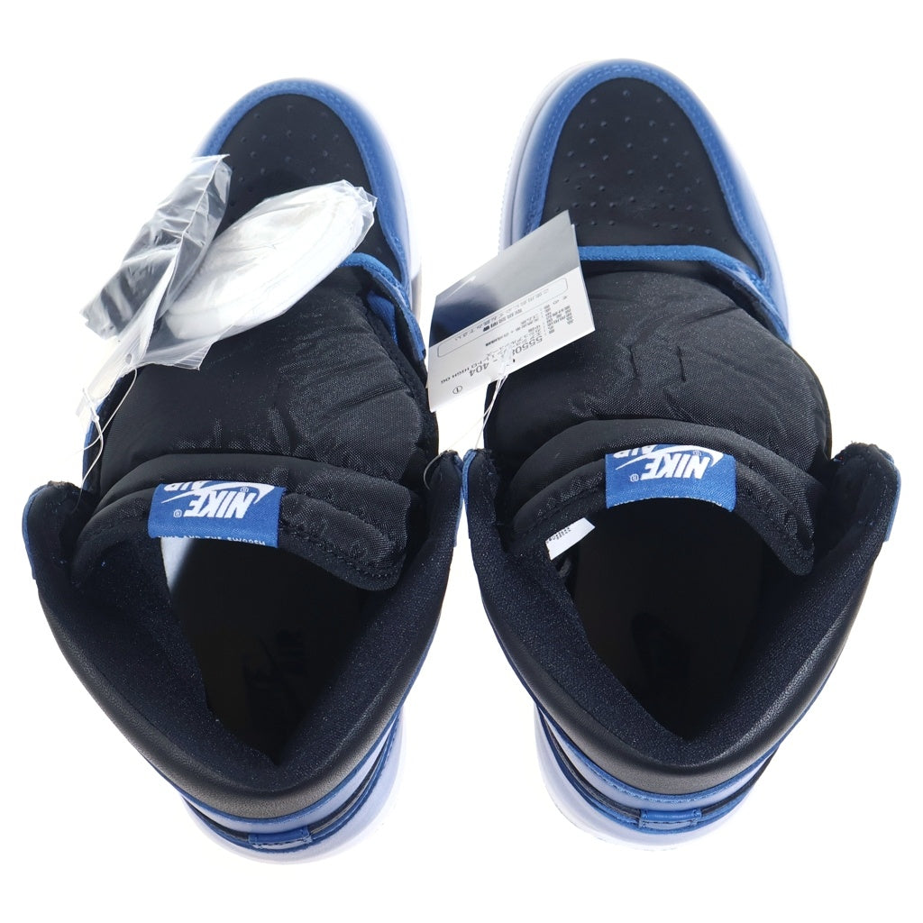 NIKE(ナイキ) AIR JORDAN 1 HIGH OG Dark Marina Blue 555088-404 エアジョーダン1 ハイ ダークマリーナブルー ハイカットスニーカーシューズ ブラック/ブルー US9/27cm