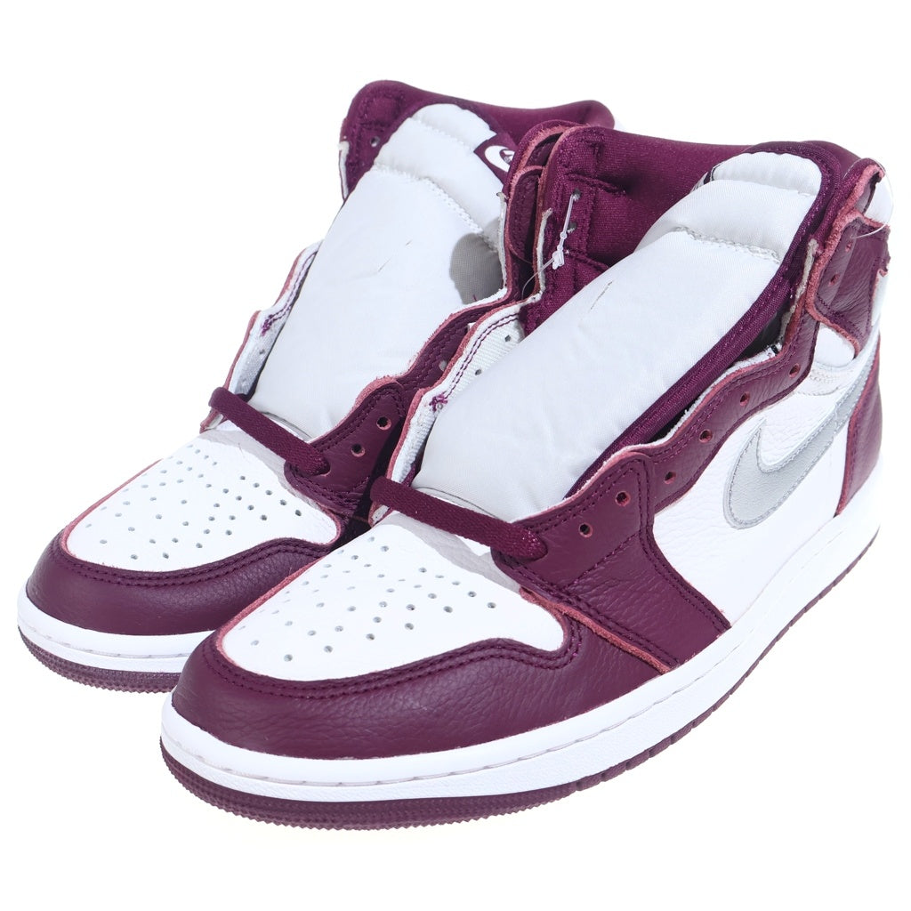 NIKE(ナイキ) AIR JORDAN 1 HIGH OG Bordeaux 555088-611 エアジョーダン1 ハイ ボルドー ハイカットスニーカーシューズ ボルドー/ホワイト US9/27cm